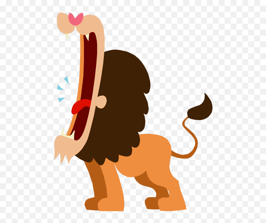 Download Roar Clipart Loud - Roaring Lion Cartoon Png Emoji,Roar Clipart