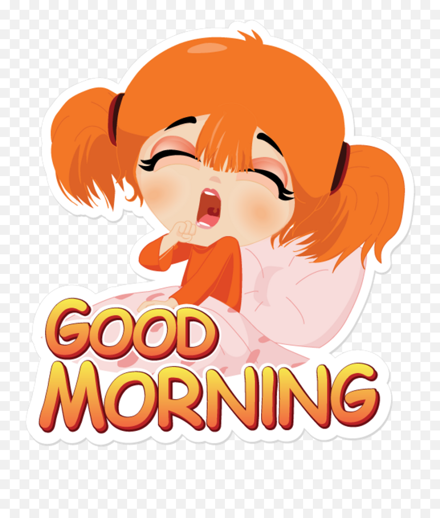 Good Morning Sticker Download Clipart - Good Morning Png Emoji,Good Morning Clipart
