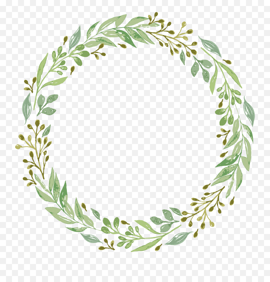 Wedding Invitation Wreath Garland Clip A 1547114 - Png Watercolor Transparent Christmas Wreath Emoji,Wreath Png