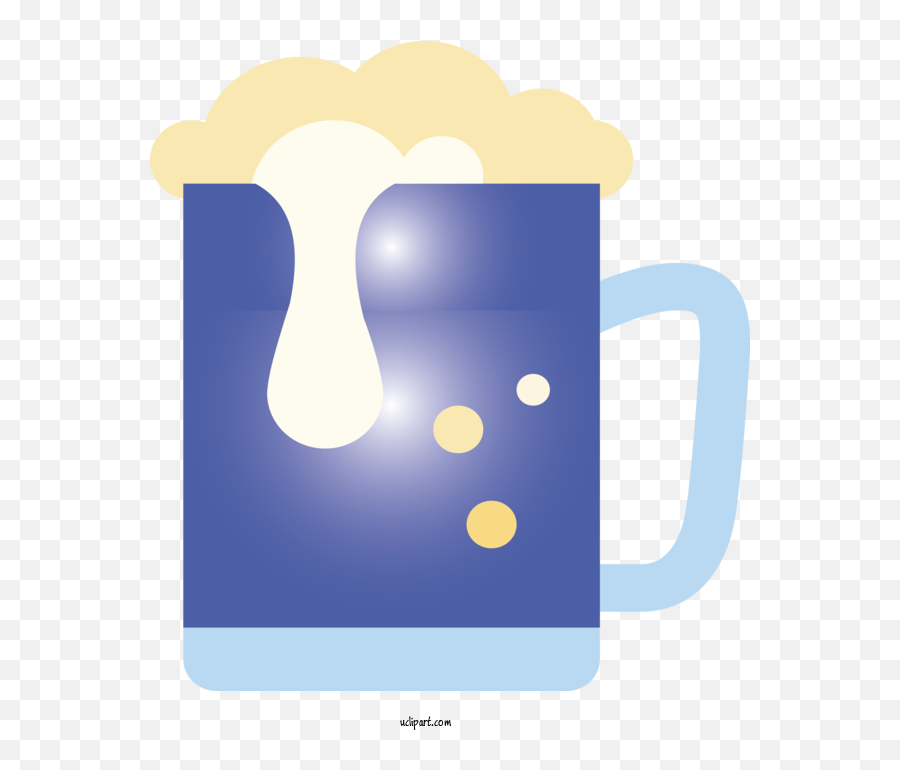 Drink Drinkware Blue Mug For Beer - Beer Clipart Drink Clip Art Emoji,Beer Mugs Clipart
