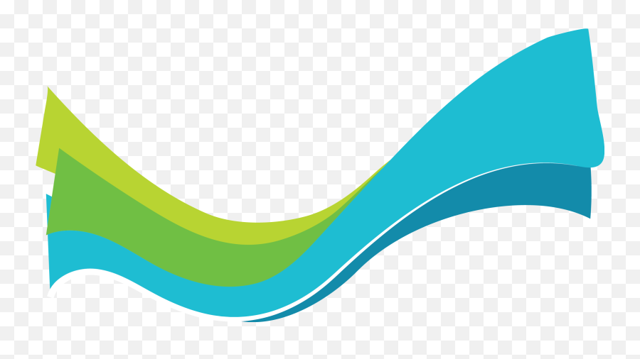 Blue Green Wave Full Size Png Download Seekpng Emoji,Waves Clipart Border