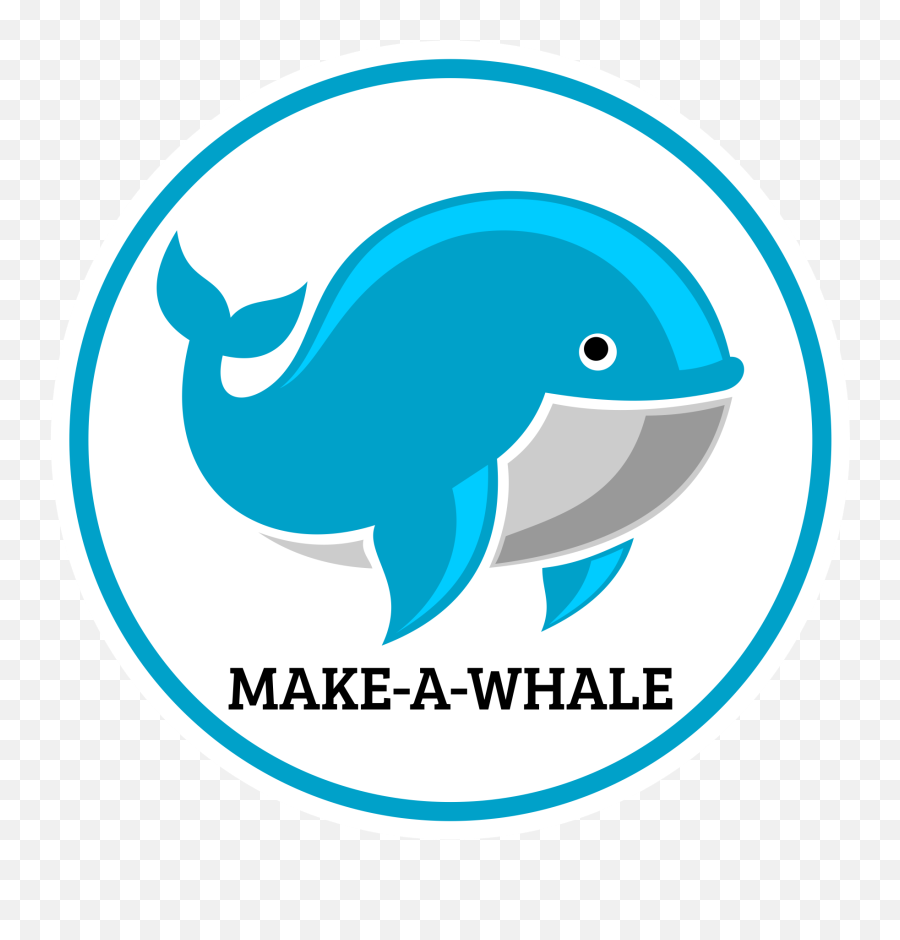 Make - Common Bottlenose Dolphin Emoji,Whale Logo