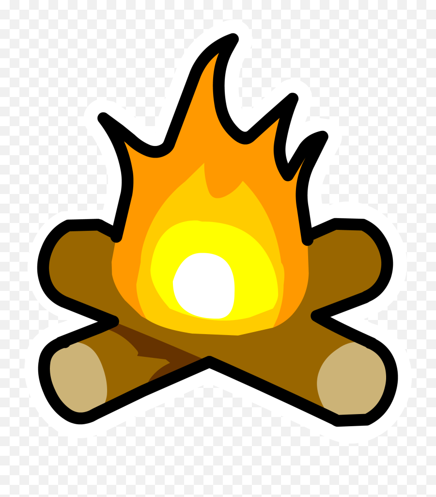 Club Penguin Campfire Transparent Png - Campfire Icon Png Emoji,Bonfire Clipart