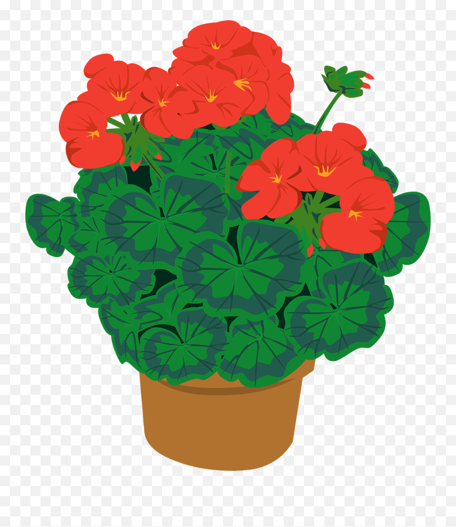 Clipart Flower Planter Clipart Flower Planter Transparent - Geranium Clipart Emoji,Flower Pot Clipart