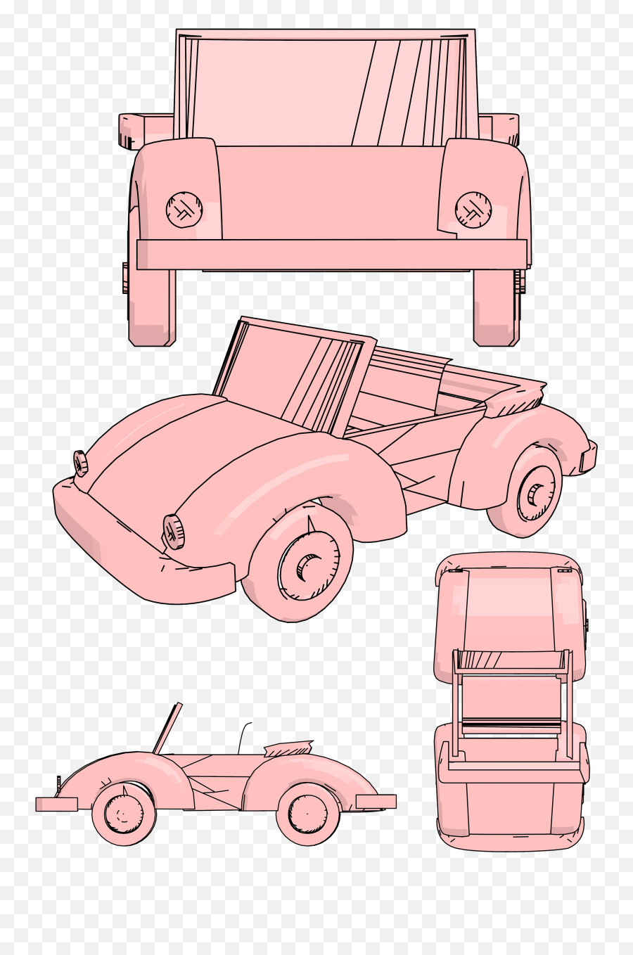 Old Car Draw Clipart - Cartoon Transparent Cartoon Jingfm Horizontal Emoji,Draw Clipart