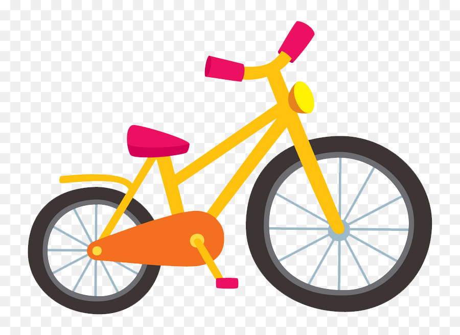 Yellow Bike Clipart Transparent - Kids Bikes Emoji,Bike Clipart