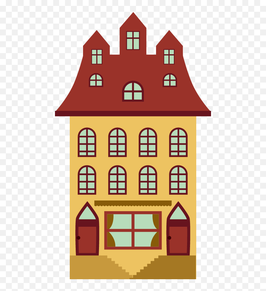 Vector Apartment Building Design - Cartoon Images Of Emoji,Apartment Clipart
