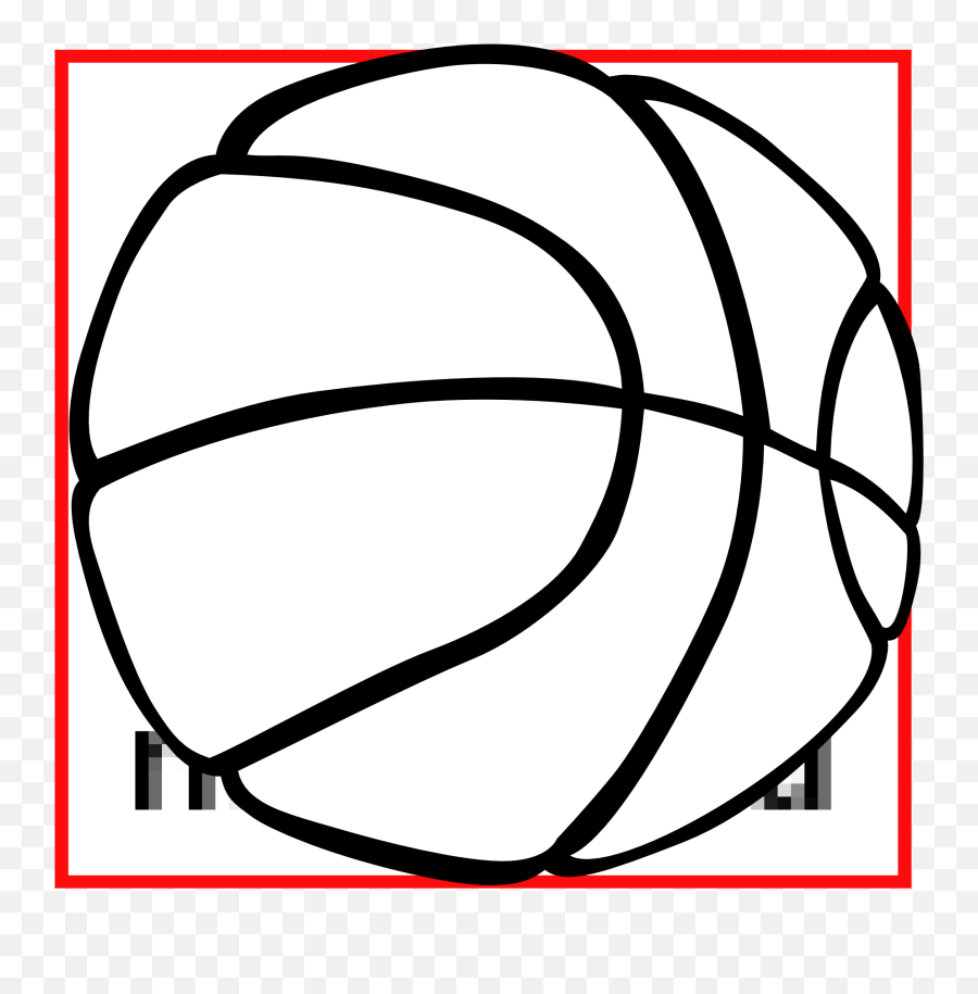 Basketball Line Drawing - Clipart Best Black And White Lined Drawing Of Basketball Emoji,Basketball Net Clipart