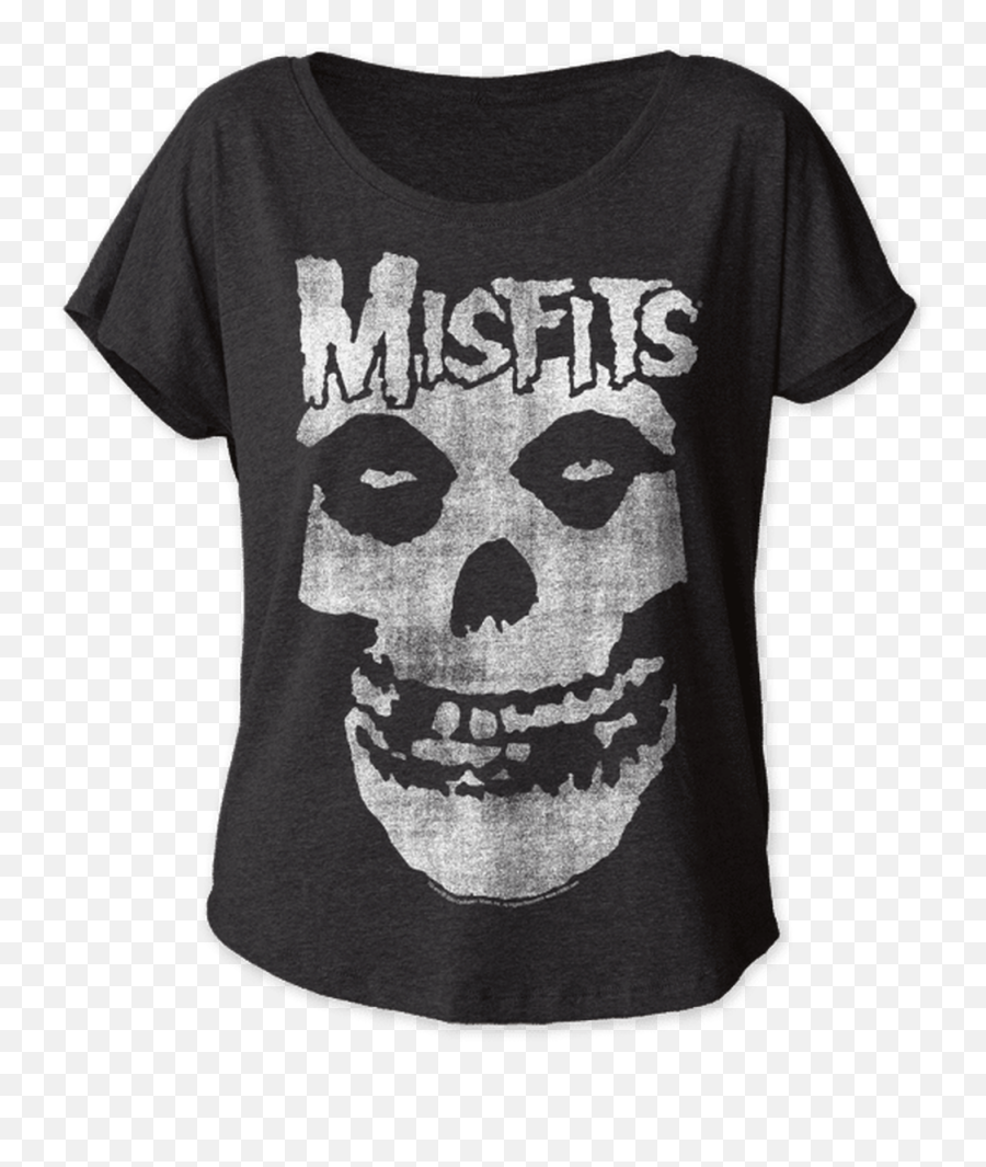 Womens Misfits Skull T - Misfits Classic Fiend Shirt Emoji,Misfits Logo