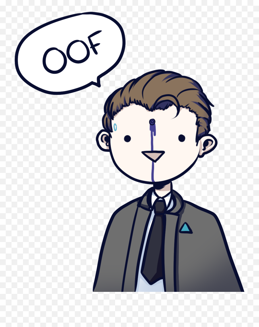 Download Roblox Face Oof Png Roblox - Drawing Connor Detroit Become Human Emoji,Oof Png