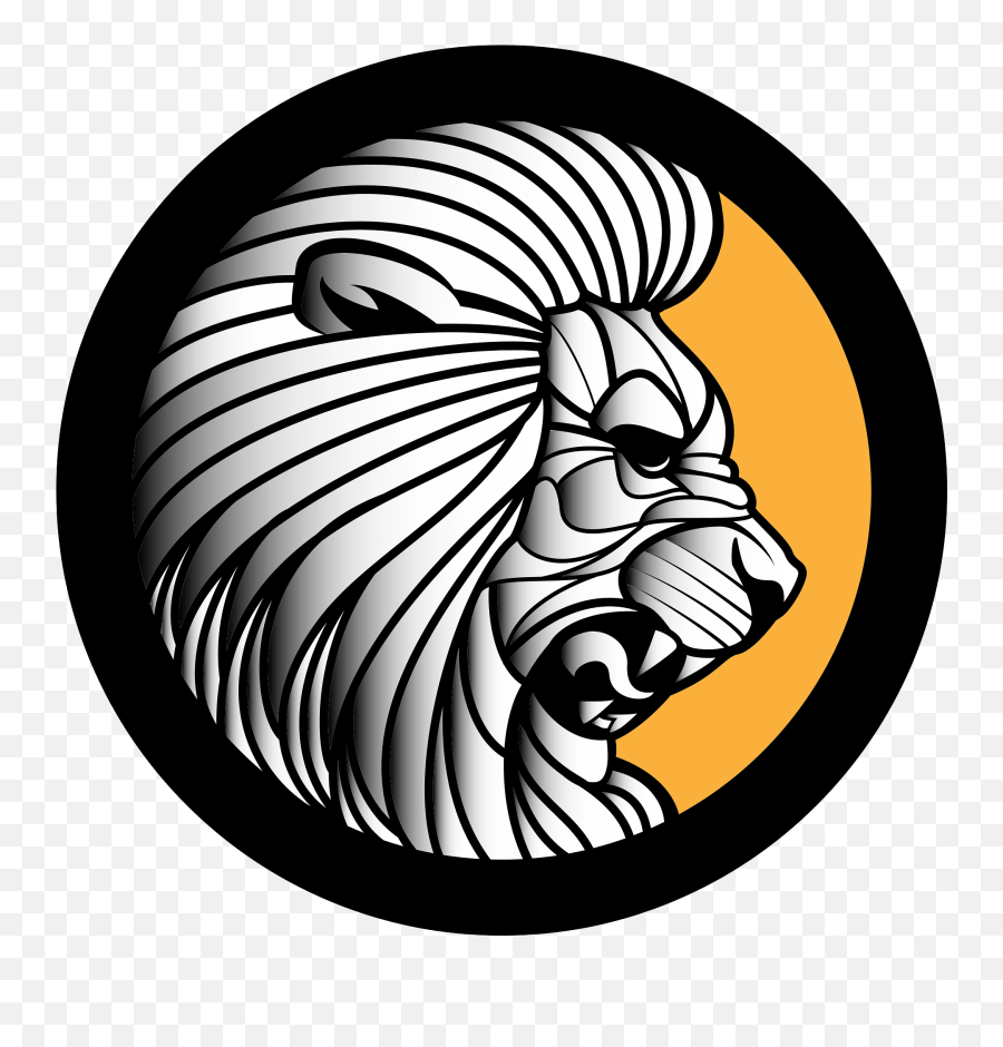 Lion Roar Clipart - Leão Preto Vetor Emoji,Roar Clipart