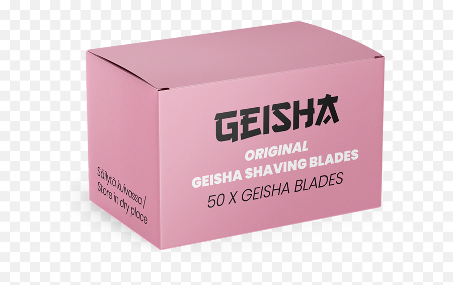 Geisha Razor Blades - Cardboard Packaging Emoji,Razor Blade Png