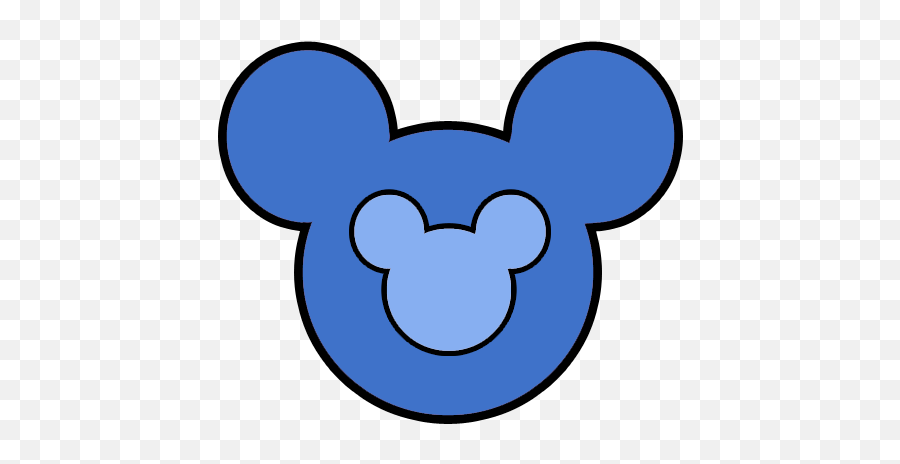 Minnie Ears Clip Art - Novocomtop Blue Mickey Mouse Head Png Emoji,Minnie Mouse Ears Clipart