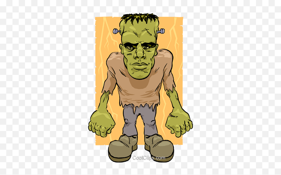 Cartoon Frankenstein Royalty Free - Einstein Monster Emoji,Frankenstein Clipart