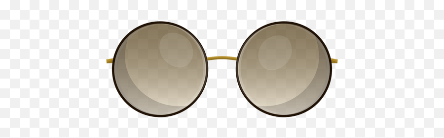 Brown Round Sunglasses - Transparent Png U0026 Svg Vector File Full Rim Emoji,Sunglasses Transparent