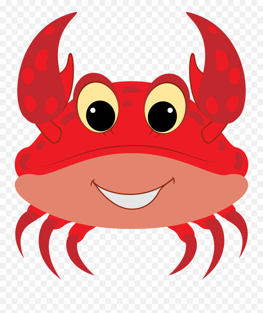 Crab Face Clipart Free Download Transparent Png Creazilla Emoji,Blue Crab Clipart