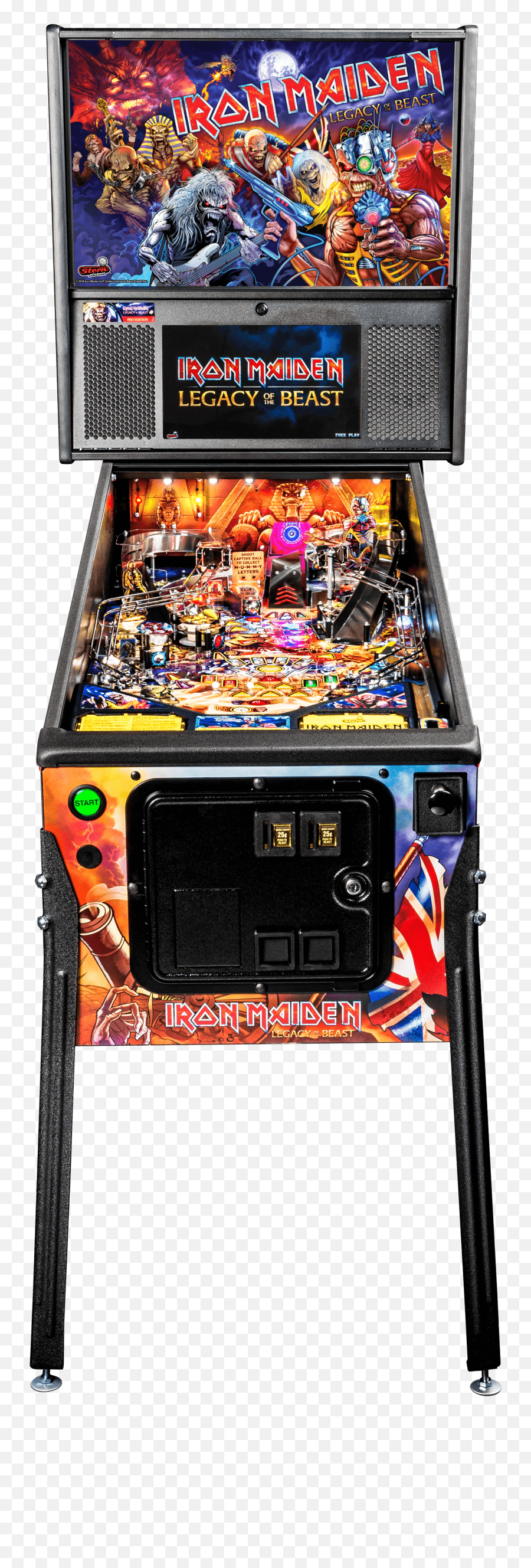 Arcade Gaming Iron Maiden Side Armor Stern Pinball Machine - Iron Maiden Pinball Premium Emoji,Iron Maiden Logo