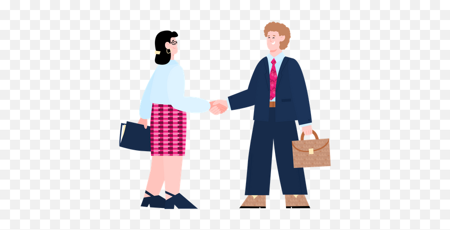 Best Premium Businessman Handshaking Illustration Download Emoji,Hand Shaking Clipart