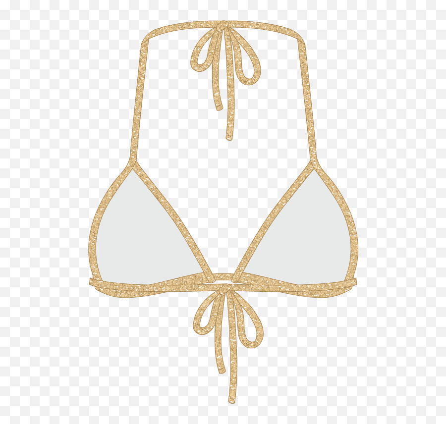 Gold Dust Shimmer Bikini Top Emoji,Dust Texture Png