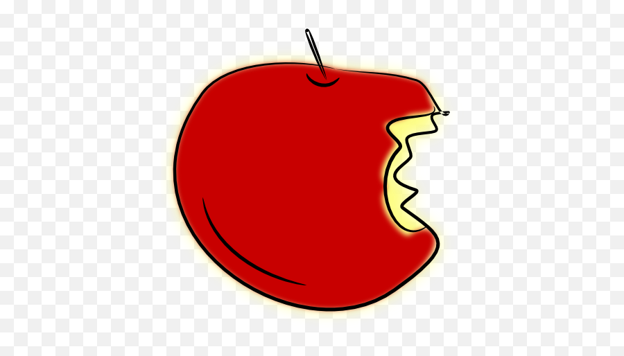 Download Bitten - Apple Bitten Clipart Without Background Emoji,Apple Clipart Transparent