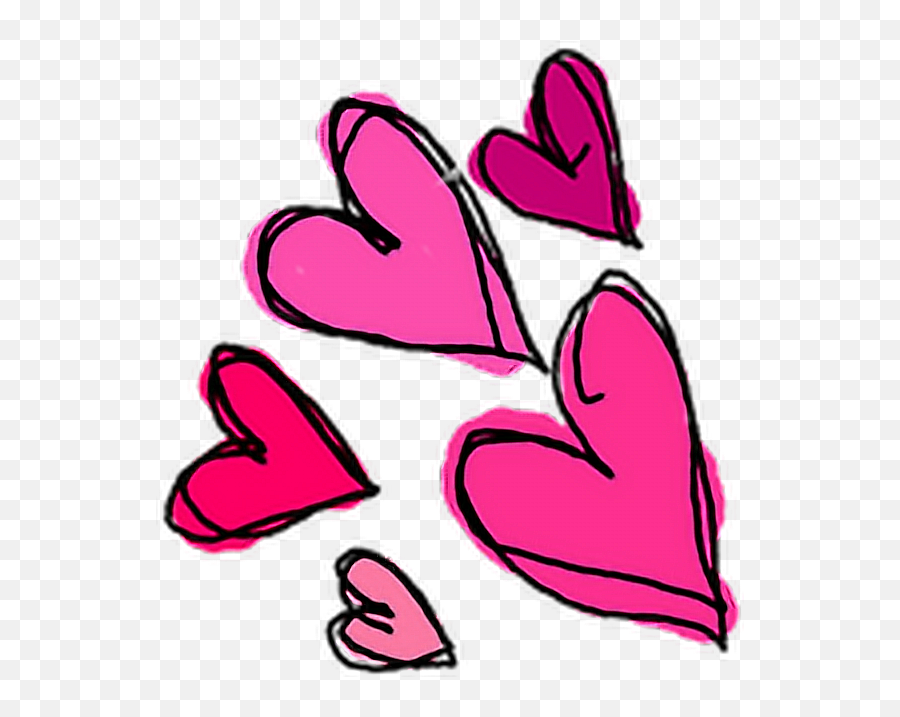 Heart Sweet Love Red Pink Tumblr Drawing Art Dress Emoji,Tumblr Transparent Hearts