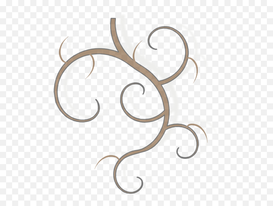 Brown Swirl Clip Art At Clkercom - Vector Clip Art Online Emoji,Swirl Cross Clipart