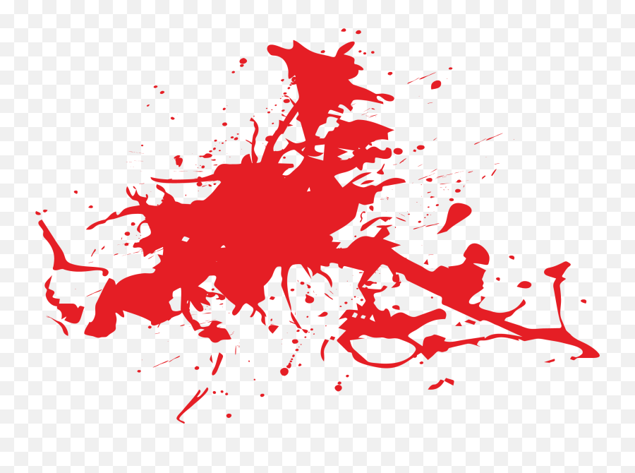 Blood Splatter Film Clip Art - Bright Red Splashes Of Blood Blood Splat Blood Clipart Emoji,Blood Png