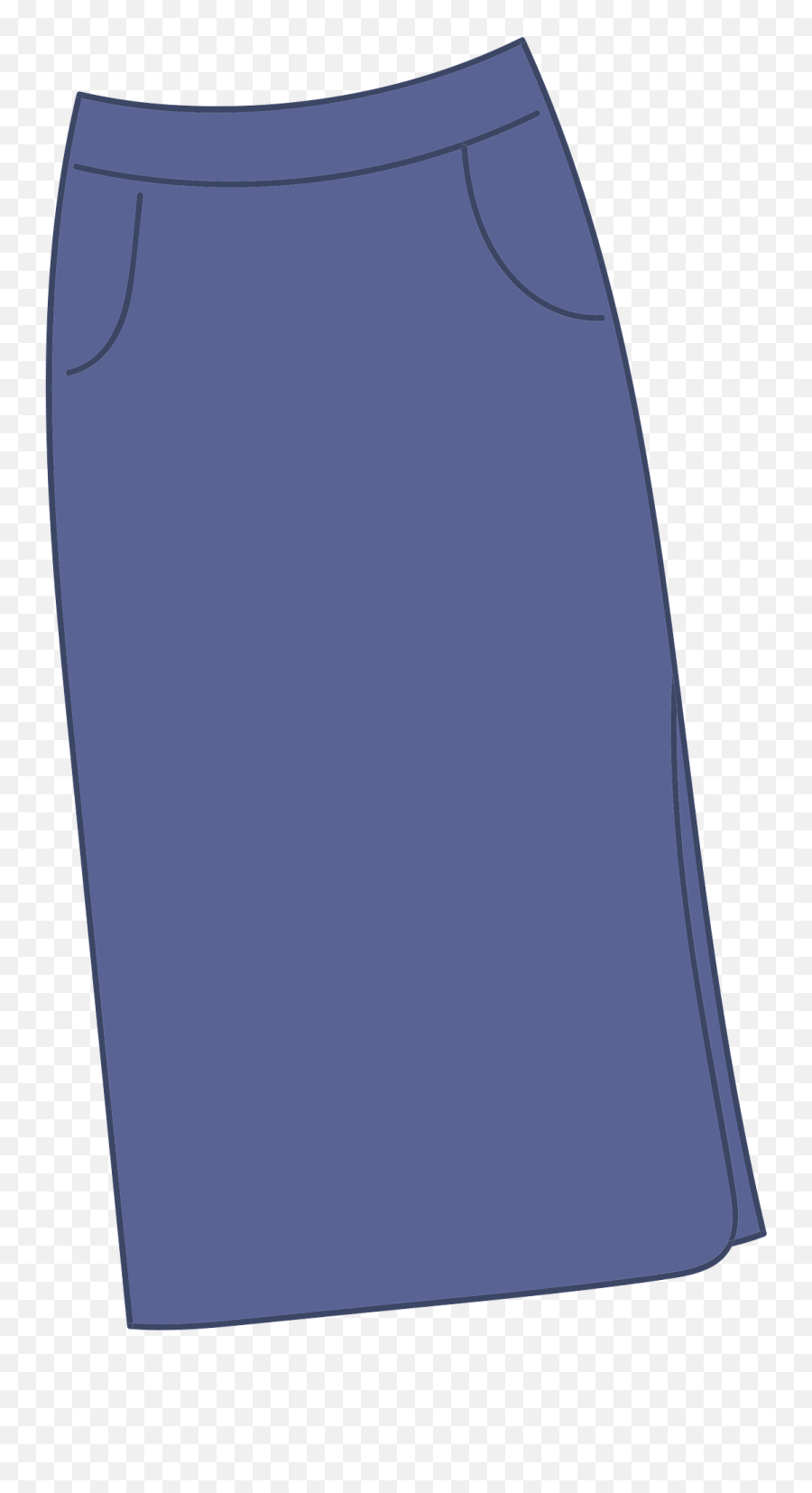 Blue Skirt Clipart - For Women Emoji,Skirt Clipart