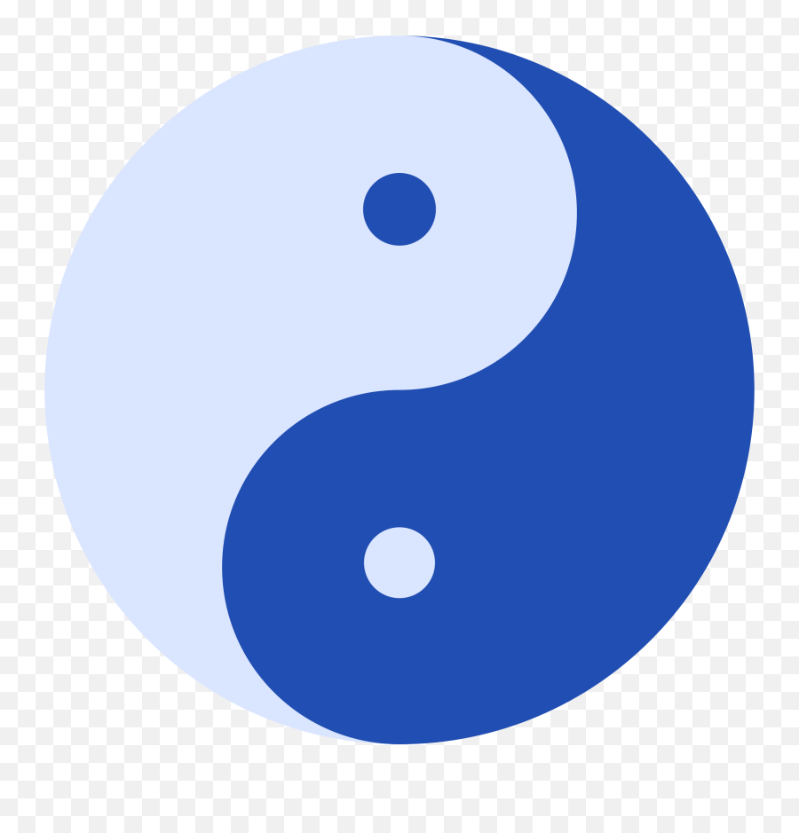 Blue Yin Yang Symbol Transparent Png - Dome Of Saint Saint Petersburg Emoji,Yin And Yang Png
