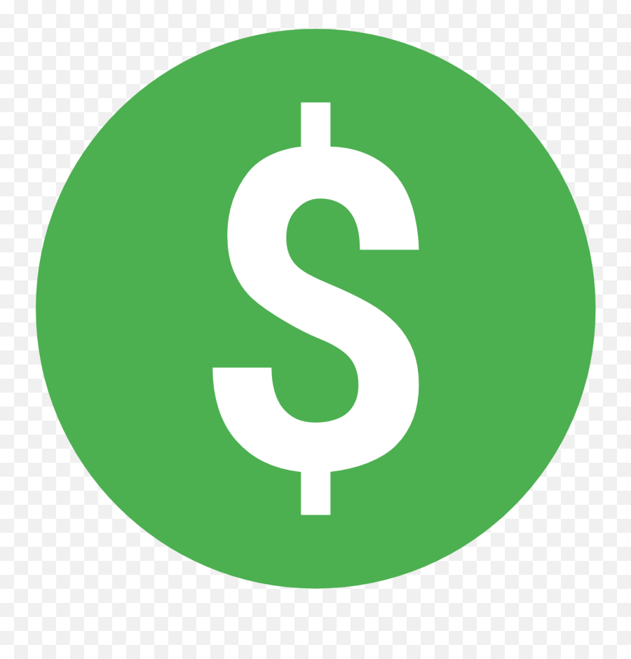 Dollar Sign Png Transparent Free - Stock Market Icon Round Emoji,Dollar Sign Transparent