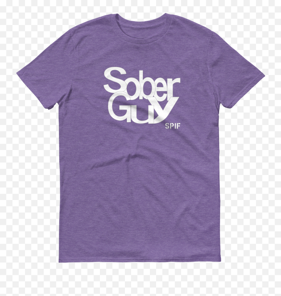 Sober Guy White Logo Menu0027s Anvil T - Shirt Spif Collection Short Sleeve Emoji,Elles Logo