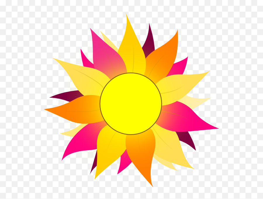 Free Sunflower Clipart - Clip Art Bay Png Pink Sun Transparent Emoji,Sunflower Clipart