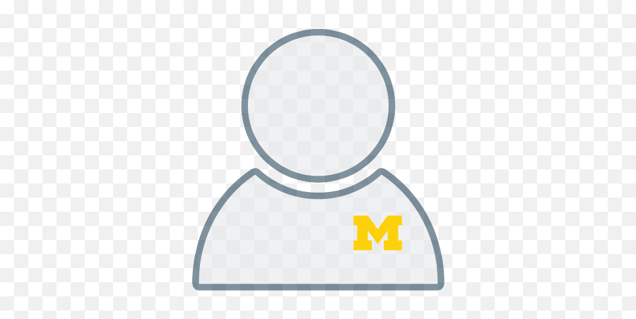 University Of Michigan Generic Person Icon Person Icon - Emu Point Cafe Emoji,University Of Michigan Logo
