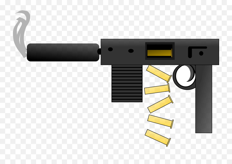 Machine Gun Automatic Weapons Png Picpng - Gun Clip Art Emoji,Gun Png