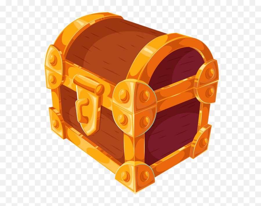 Treasure Box With Transparent - Transparent Treasure Box Png Emoji,Box Transparent Background