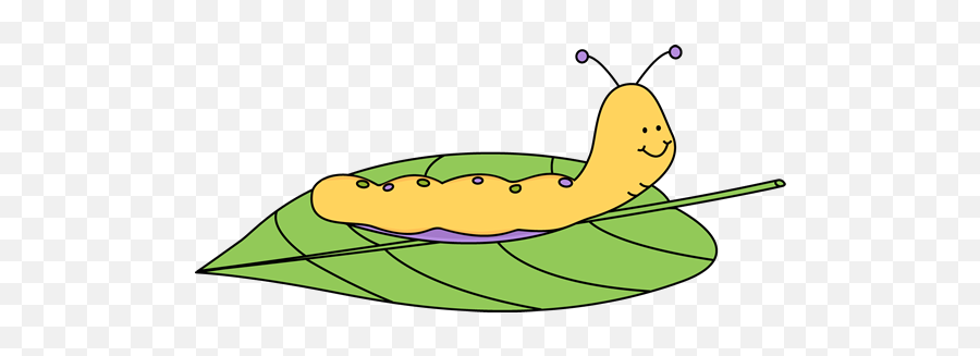 Caterpillar Clipart Leaf Caterpillar - Cliparts Of The Life Cycle Butterfly Emoji,Caterpillar Clipart