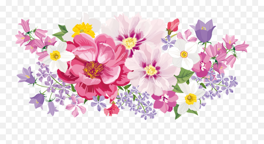 Download Hd Flower Floral Design Clip Art - Clipart Floral Background For Christening Emoji,Floral Png