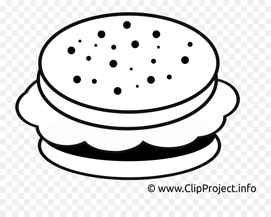 Hamburger Clipart Cute Hamburger Cute Transparent Free For - Dessin Clipart Noir Et Blanc Emoji,Hamburger Clipart