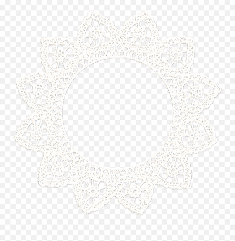 Frames 5 - Doilies And Lace Emoji,Doily Clipart