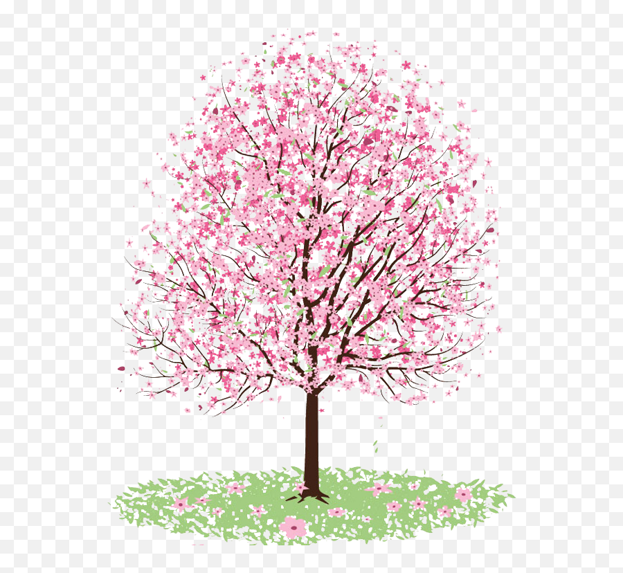 Download Hd 28 Collection Of Cherry Clipart Tumblr - Draw A Apple Blossom Tree Emoji,Cherry Clipart