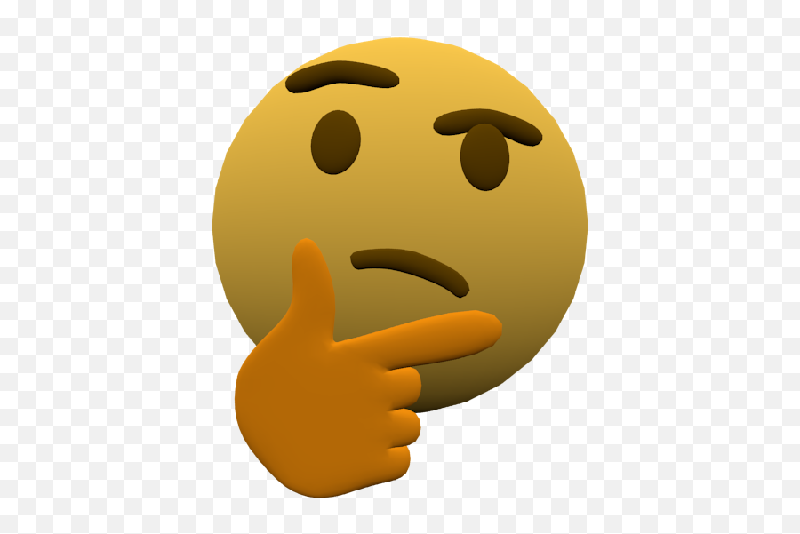 Download Thinking Emoji But 3d - Emoji Thinking Gif Png,Thinking Emoji Png