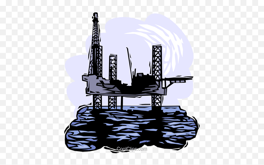 Oil Drilling Platform Royalty Free Vector Clip Art Emoji,Platform Clipart