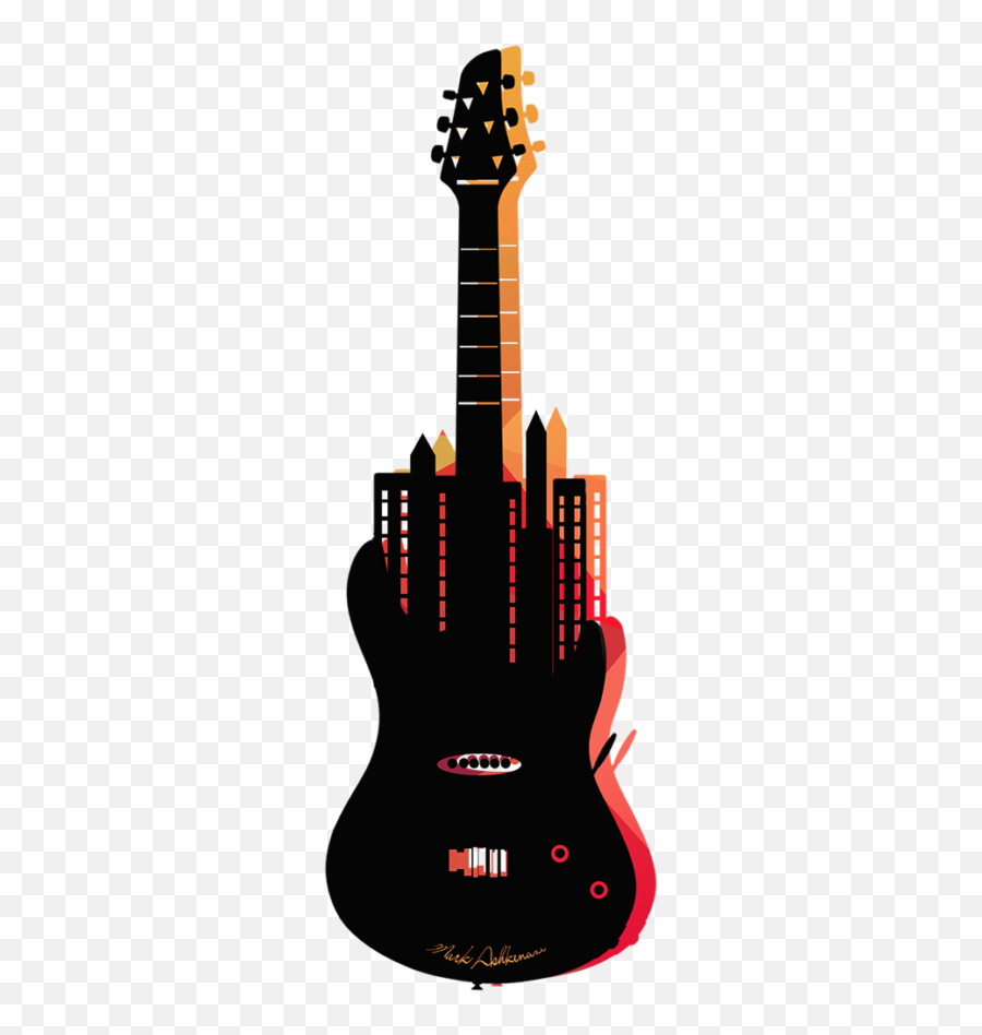 City Guitar Minimalist Backpack Plepo Emoji,Rock And Roll Clipart