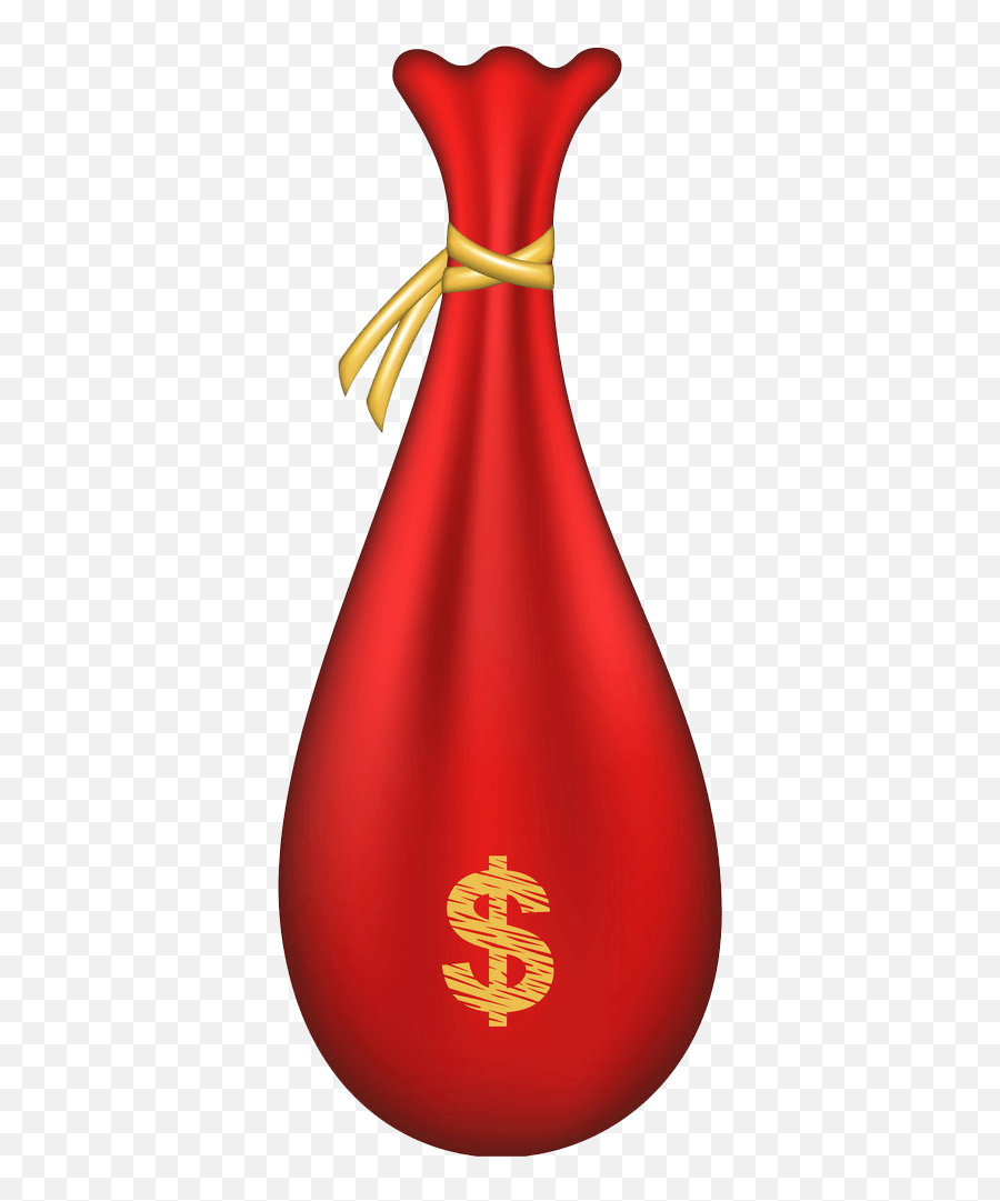 Red Money Bag Clipart Transparent - Clipart World Money Bag Emoji,Money Bag Clipart