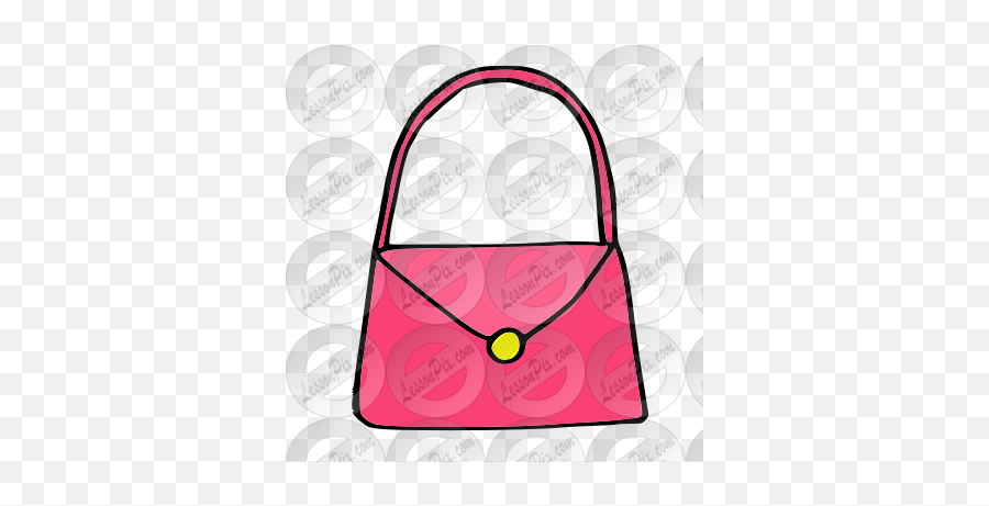 Purse Picture For Classroom Therapy - Girly Emoji,Purse Clipart