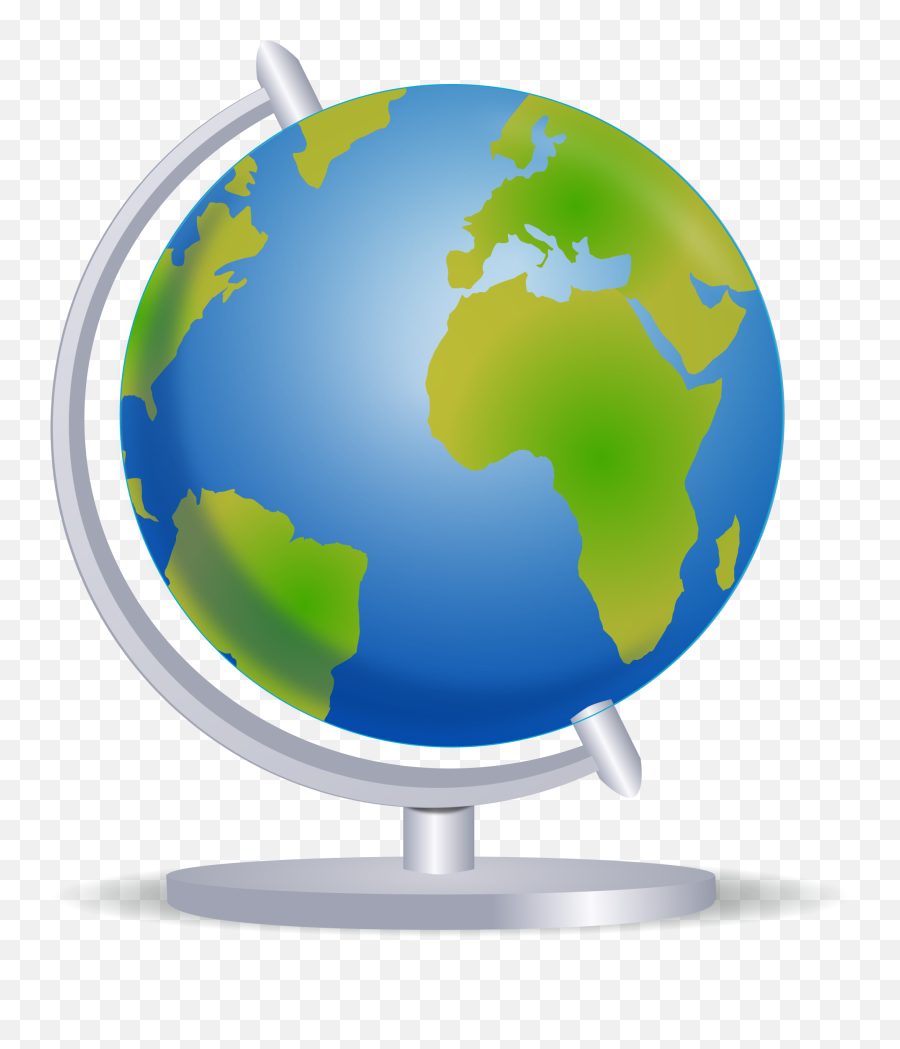 Download Globe Clipart Stand Clipart - World Globe Stand Transparent Emoji,Globe Clipart