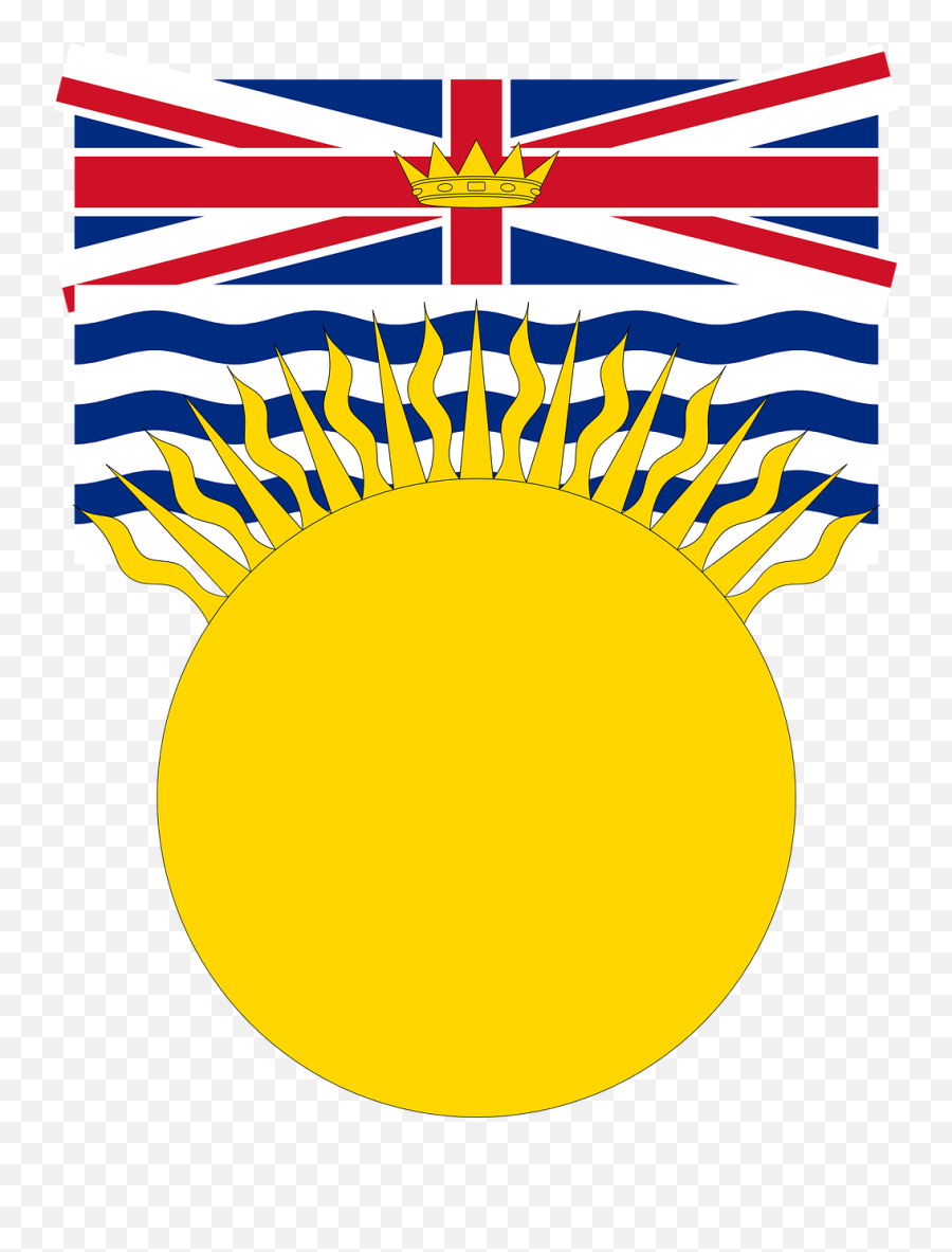 Flag British Columbia Sun Rays Png Picpng - British Columbia Flag Sun Emoji,Sun Rays Png