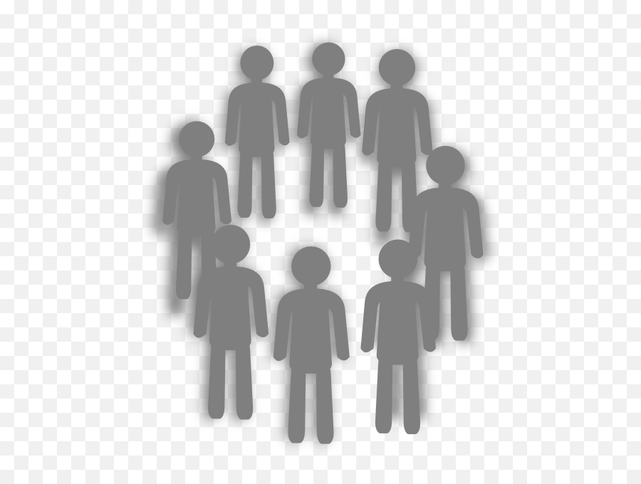 Grey Group - Grey People Clipart Transparent Background Emoji,Group Of People Clipart
