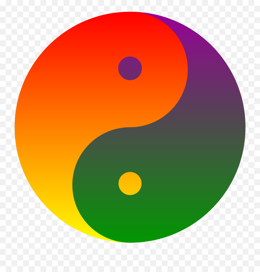 Yin And Yang Png Background Image - Rainbow Yin Yang Png Emoji,Yin And Yang Png