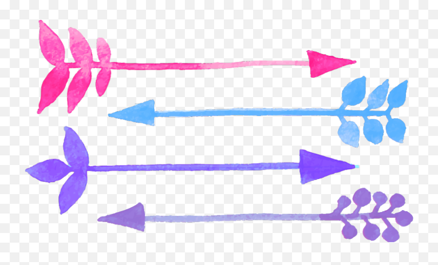 Purple Divider Png - Watercolor Pink Purple Png Banner Emoji,Flechas Png